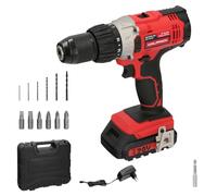 Taladro Atornillador 20 V. Con 2 Velocidades Y Percutor. Bateria 2 Ah. Par Apriete 50 Nm.