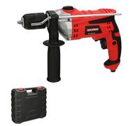 WOLFPACK LINEA PROFESIONAL Taladro Percutor Con Variador de Velocidad 1050 Watt. Incluye Maletín, Empuñadura y Guia Metalica.