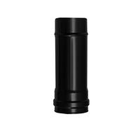 WOLFPACK LINEA PROFESIONAL - Tubo de Estufa Pellet Acero Vitrificado Negro Ø 80 mm. Longitud 25 cm. Estufas de Leña, Chimenea, Alta resistencia,
