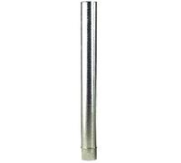 WOLFPACK LINEA PROFESIONAL - Tubo Estufa Acero Galvanizado Ø 100 mm, Ideal Estufas de Leña, Chimenea, Alta resistencia, Conducto Humos