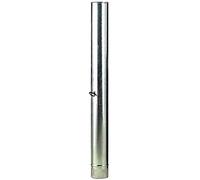 WOLFPACK LINEA PROFESIONAL - Tubo Estufa Acero Galvanizado Ø 120 mm, Ideal Estufas de Leña, Chimenea, Alta resistencia, Conducto Humos. Con Llave