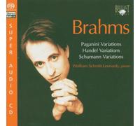 BRAHMS: Paganini Variations, Handel Variations, Schumann Variations [CD de audio] Wolfram Schmitt-Leonardy (piano) and Johannes
