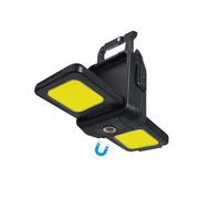 Wolfteeth Mini linterna de bolsillo magnética de trabajo recargable, 800 lm, linterna pequeña COB LED de doble cara, 6 modos, advertencia de emergencia, impermeable, portátil, para camping,