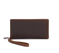 WolFum Billetera larga para hombre, billetera con cremallera para hombre (color: A, tamaño: talla única), a, Talla única