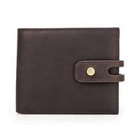 WolFum Billetera retro antirrobo para hombre, multitarjeta, triple pliegue, monedero corto para hombre, d, Talla nica