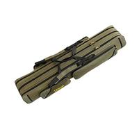 WolFum Bolsa de pesca impermeable de 3 capas portátil para caña de pescar, bolsa de almacenamiento de aparejos de pesca con 3 bolsillos laterales, doble comodidad, Green, 125cm/4.10ft