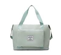 WolFum Bolso de viaje expandible para fin de semana, bolsas de mano plegables para mujeres y hombres, bolsa de lona deportiva, bolsas de gimnasio, hospital, bolsa de hombro con funda de equipaje y