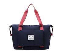 WolFum Bolso de viaje expandible para fin de semana, bolsas de mano plegables para mujeres y hombres, bolsa de lona deportiva, bolsas de gimnasio, hospital, bolsa de hombro con funda de equipaje y