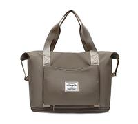 WolFum Bolso de viaje expandible para fin de semana, bolsas de mano plegables para mujeres y hombres, bolsa de lona deportiva, bolsas de gimnasio, hospital, bolsa de hombro con funda de equipaje y