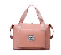 WolFum Bolso de viaje expandible para fin de semana, bolsas de mano plegables para mujeres y hombres, bolsa de lona deportiva, bolsas de gimnasio, hospital, bolsa de hombro con funda de equipaje y