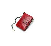 WolFum Cartera de doble cremallera para hombre, estilo corto, multitarjeta, antimagnética, multifunción, para hombre, d, Light Grey