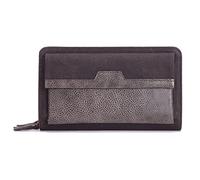 WolFum Cartera de mano para hombre con cremallera para hombre, bolsa larga de cuero para hombre, bolsa de mano (color: embrague café), Bolso de mano marrón