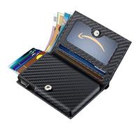 WolFum Cartera de metal para hombre con diseño minimalista de fibra de carbono (color: B, tamaño: 10,5 x 7,5 cm), b, 10.5*7.5cm, Minimalista