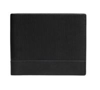 WolFum Cartera de negocios de piel suave en relieve para hombre, bolsa de tarjetas plateada, bolsa portátil, Svart, 11.5*1.1*9.5cm