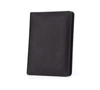WolFum Cartera delgada para hombre - Cuero genuino casual delgado con capacidad extra (Color: Argento), Paquete de 3 unidades., Casual