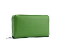 WolFum Cartera larga de piel auténtica con bloqueo RFID, cartera larga para mujer, tarjetero de crédito, bolsa de mano de gran capacidad, organizadores de dinero con 36 ranuras para tarjetas, color