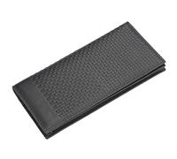 WolFum Cartera larga para hombre, informal, tarjetero, con patrón tejido en relieve, monedero, monedero, monedero, mini monedas (color: A, tamaño: talla única), b, Talla única