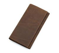 WolFum Cartera larga para hombre para pasaporte de cuero para hombre titular de la tarjeta de crédito para teléfono celular (color: A, tamaño: talla única), a, Talla única