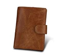 WolFum Cartera magnética de cuero para hombre con bolsillo frontal para dinero (color: D), d