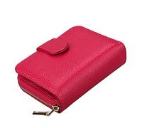 WolFum Cartera multifuncional para tarjetas, bolsa de cuero para tarjetas de órgano, bolsa RFID Stock titular de tarjetas casual para estudiantes (color: paquete de 3, tamaño: como se muestra en la