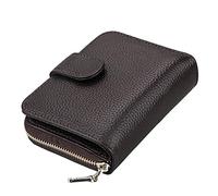 WolFum Cartera multifuncional para tarjetas, bolsa de cuero para tarjetas de órgano, bolsa RFID Stock titular de tarjetas casual para estudiantes (color: paquete de 3, tamaño: como se muestra en la