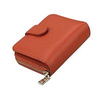 WolFum Cartera multifuncional para tarjetas, bolsa de cuero para tarjetas de órgano, bolsa RFID Stock titular de tarjetas casual para estudiantes (color: paquete de 3, tamaño: como se muestra en la