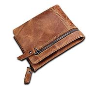 WolFum Cartera para hombre con hebilla delgada billetera corta con clip para tarjetas para hombre (color: A, tamaño: talla única), a, Talla única