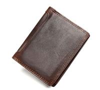 WolFum Cartera para hombre con soporte para identificación (color: A, tamaño: talla única), a, Talla única