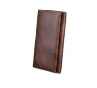 WolFum Cartera para hombre, tarjetero, para teléfono móvil, una gran capacidad, largo portatarjetas (color: marrón, tamaño, Brown, As the picture shows