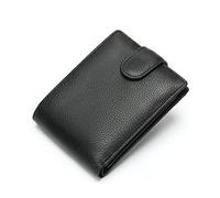 WolFum Cartera pequeña y corta para hombre, tarjetero, gran capacidad, monedero, monedero, billetera con hebilla (color: A, tamaño: talla única), a, Talla única