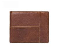 WolFum Funda de piel tipo cartera para hombre, funda para tarjeta de licencia de conducir, dos en uno (color: A, tamaño, a, As the picture shows
