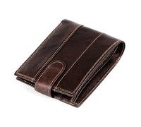 WolFum Monedero de cuero genuino RFID anti-desmagnetización cepillo antirrobo billetera para hombre (color: paquete de 3, tamaño: como se muestra en la imagen), Plateado, As shown in the picture
