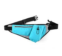 WolFum Riñonera deportiva unisex con soporte para botella de agua, bolsa ajustable para cinturón, para niños, niñas, adolescentes, riñonera para senderismo, ciclismo, camping, maratón, viajes,