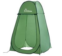 Wolfwise Tienda De Campaña Pop Up, Tiendas Instantáneas Carpas Vestidor Vestuario Espacioso para Camping, Ciclismo, Baño, Ducha, Playa, Ancho 47" (120 cm), Alto 75" (190 cm), Verde
