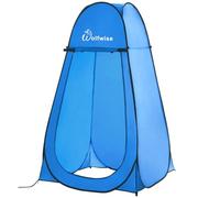 Wolfwise Tienda De Campaña Pop Up, Tiendas Instantáneas Carpas Vestidor Vestuario Espacioso para Camping, Ciclismo, Baño, Ducha, Playa, Ancho 40" (100 cm), Alto 75" (190 cm), Azul