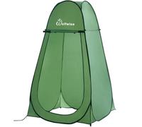 Wolfwise Tienda De Campaña Pop Up, Tiendas Instantáneas Carpas Vestidor Vestuario Espacioso para Camping, Ciclismo, Baño, Ducha, Playa, Ancho 47" (120 cm), Alto 83" (210 cm), Verde