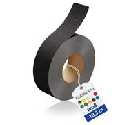 wolk Cinta antideslizante R13, color negro, 50 mm x 18,3 m, para escaleras y exteriores