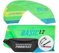 Wolkenstürmer Alfombrillas de dirección Paraflex Basic 1.2, Verde - Cometas Listas para Volar de 2 líneas para Principiantes y niños Cometas acrobáticas