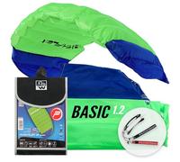 Wolkenstürmer Alfombrillas de dirección Paraflex Basic 1.2, Verde - Cometas Listas para Volar de 2 líneas para Principiantes y niños Cometas acrobáticas