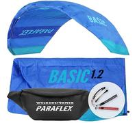 Wolkenstürmer Paraflex Basic 1.2 - ala de tracción - Listo para Volar Cometa - 2 líneas - Vela de tracción - ala de Kitesurf