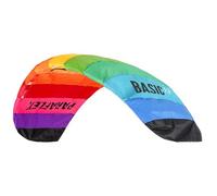 Wolkenstürmer Paraflex Basic (arco iris) - Esterilla de dirección arco iris con correa Dyneema y trabillas de vuelo - Cometa para niños lista para volar