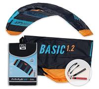 Wolkenstürmer® Paraflex Basic Cometa 2 líneas 1.2 (Turquesa) - Cometa Lista para Volar - Cometa de Dos Cuerdas - Cometa para niños a Partir de 6 años