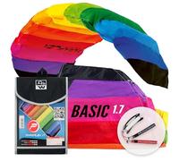Wolkenstürmer Paraflex Básico 1.7, Arco Iris - Cometa de 2 líneas para Principiantes