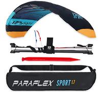 Wolkenstürmer Paraflex Sport 1.7 Alfombra de dirección de 2 líneas (Turquesa) - Alfombra de dirección Ready to Fly con Manillar - Cometa de Dos líneas para jóvenes y Adultos