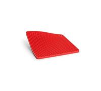 Woll 1085 - Salvamanteles de Silicona (soporta hasta 260 Grados, 19 x 19 cm), Color Rojo