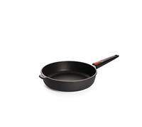 Sartén sauté TITANIUM NOWO, 28 cm, para inducción, mango desmontable, titanio, WOLL