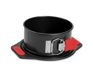 Woll Bakeware Molde desmontable de 14 cm de diámetro, con base antigoteo, bloqueo rápido y asas de silicona resistentes al calor hasta 230 °C, sin PFAS, revestimiento antiadherente de dos capas