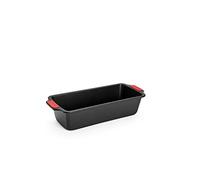 Woll Bakeware - Molde para caja de 30 cm, con asas de silicona resistentes al calor hasta 230 °C, sin PFAS, doble capa antiadherente, acero aluminizado, color negro