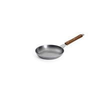 Woll Carbon Steel - Sartén (20 cm de diámetro, 5 cm de alto, acero al carbono, apta para inducción, resistente a cortes y arañazos, revestimiento antiadherente natural (pátina), sartén de hierro