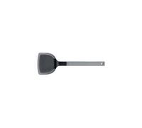 Woll Cook-It - Espátula para wok con borde de silicona fino y flexible, 11 cm de ancho, 32,5 cm de largo, color gris, resistente al calor hasta 220°, apto para lavavajillas